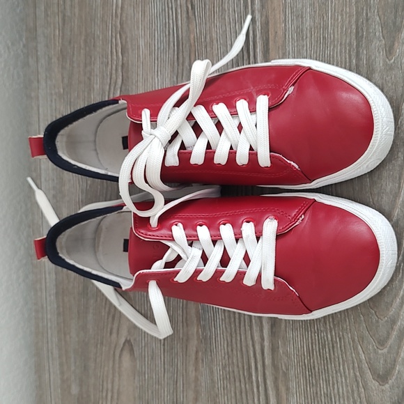 Tommy Hilfiger Red and White Sneakers - Picture 2 of 15